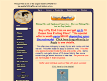 Tablet Screenshot of percysflies.com